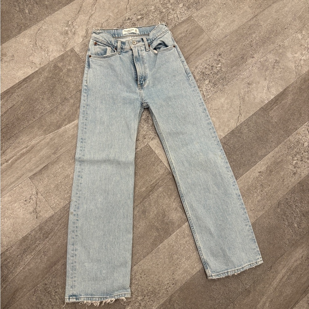 Abercrombie & Fitch Light Blue Straight Leg Jeans